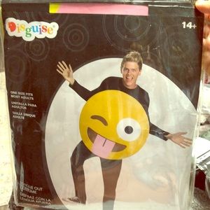 Emoji tongue out costume